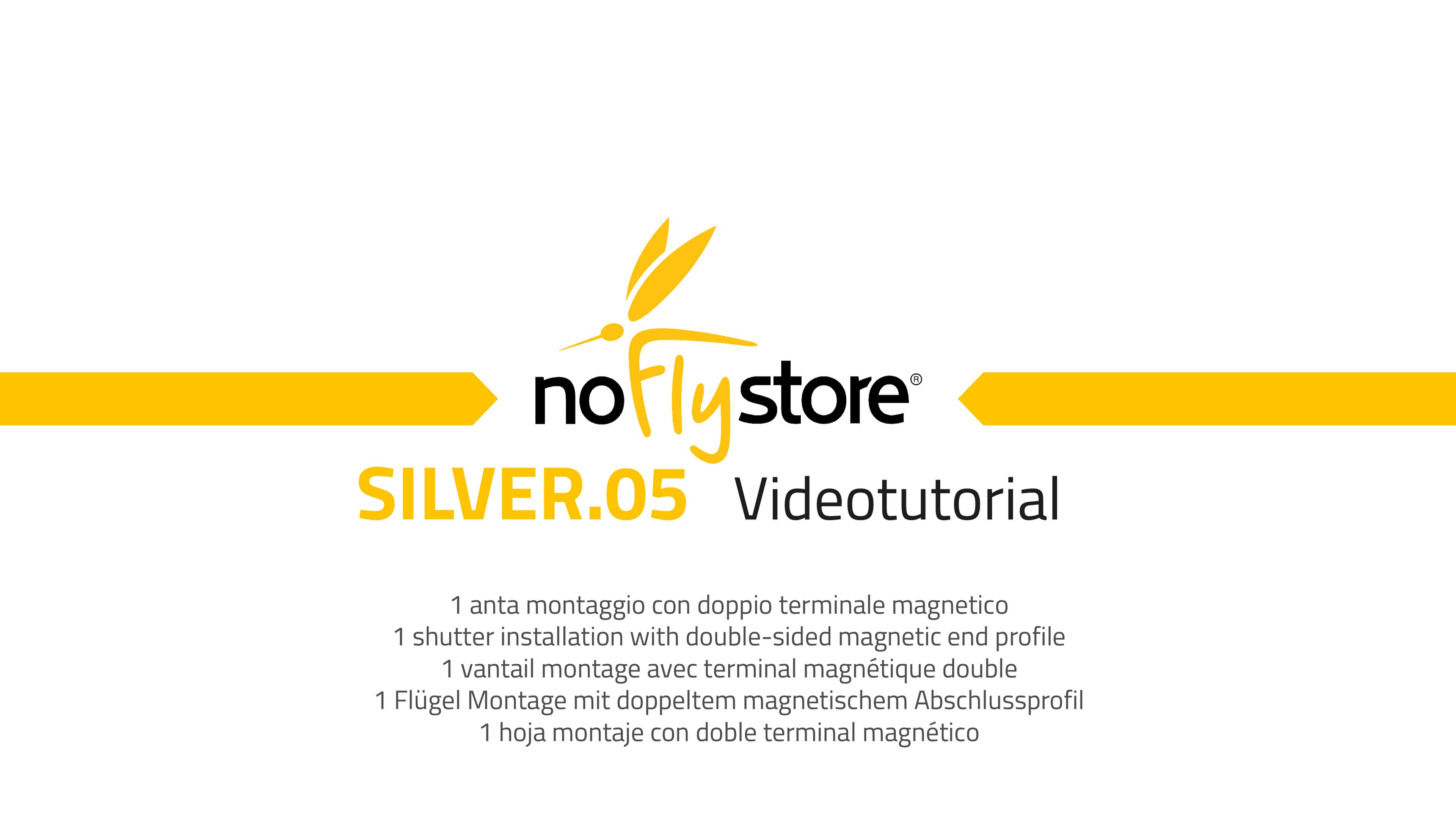 SILVER.05. Roller Door Fly Screen with Slim Bottom Rail