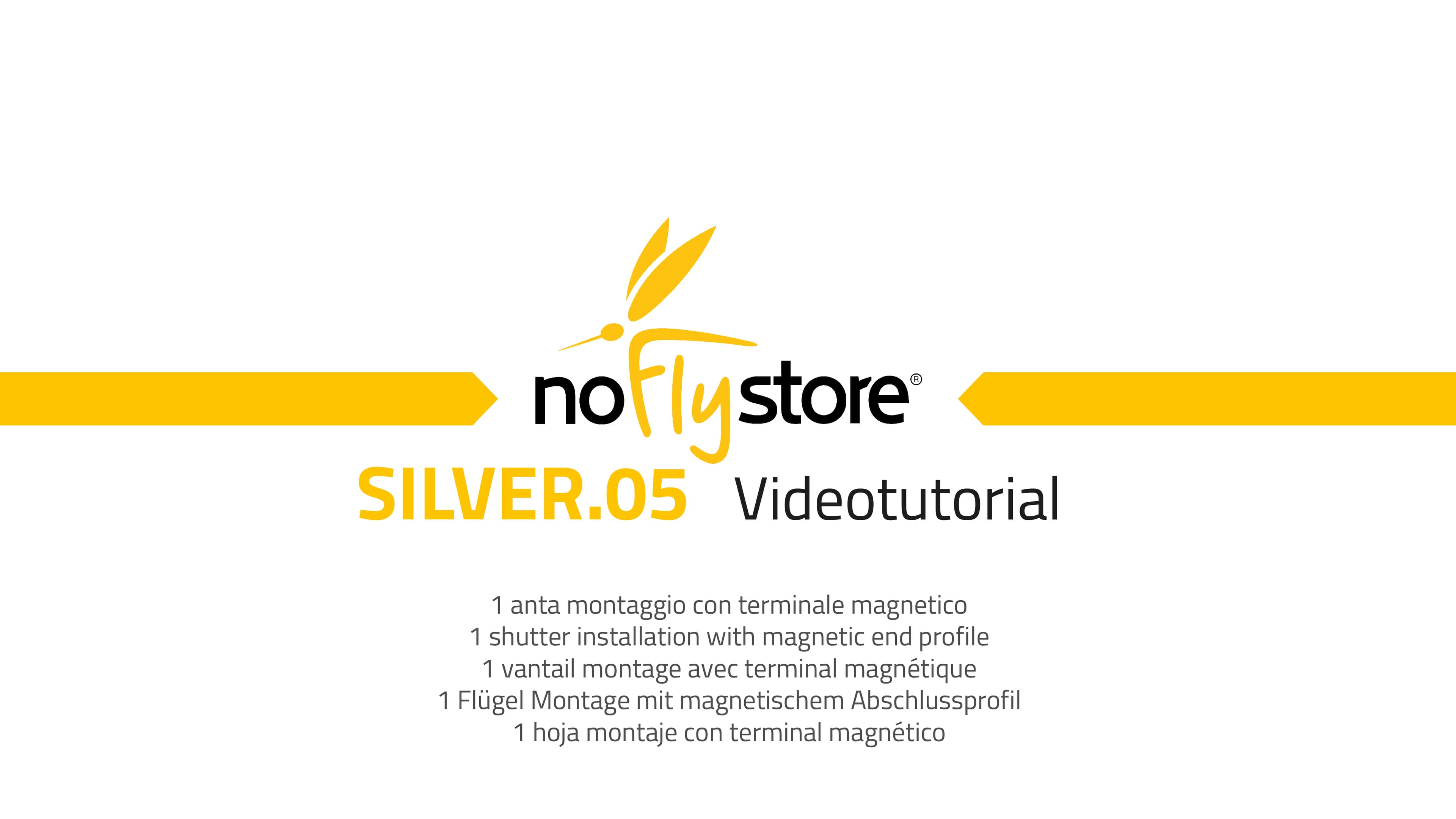 SILVER.05. Roller Door Fly Screen with Slim Bottom Rail